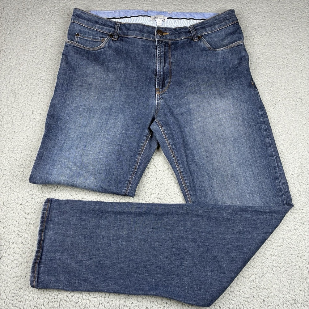 Peter Millar The Jean Jeans Men's 36x32 Blue Stretch Denim MS19B94 Fits 34x32
